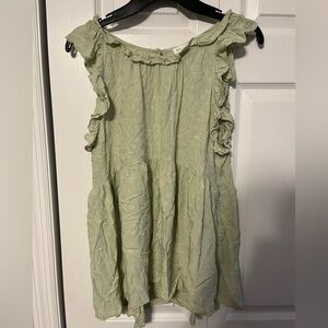 Blu Pepper Sage Ruffle Dress